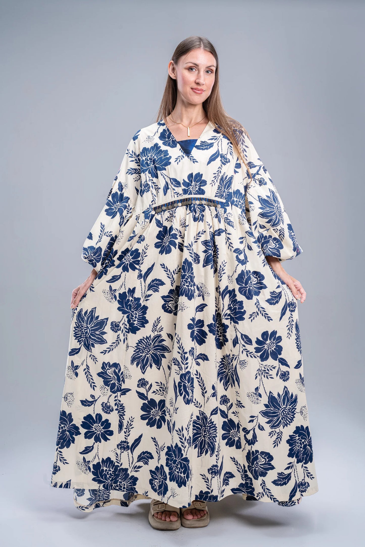 Navy Blue Flower