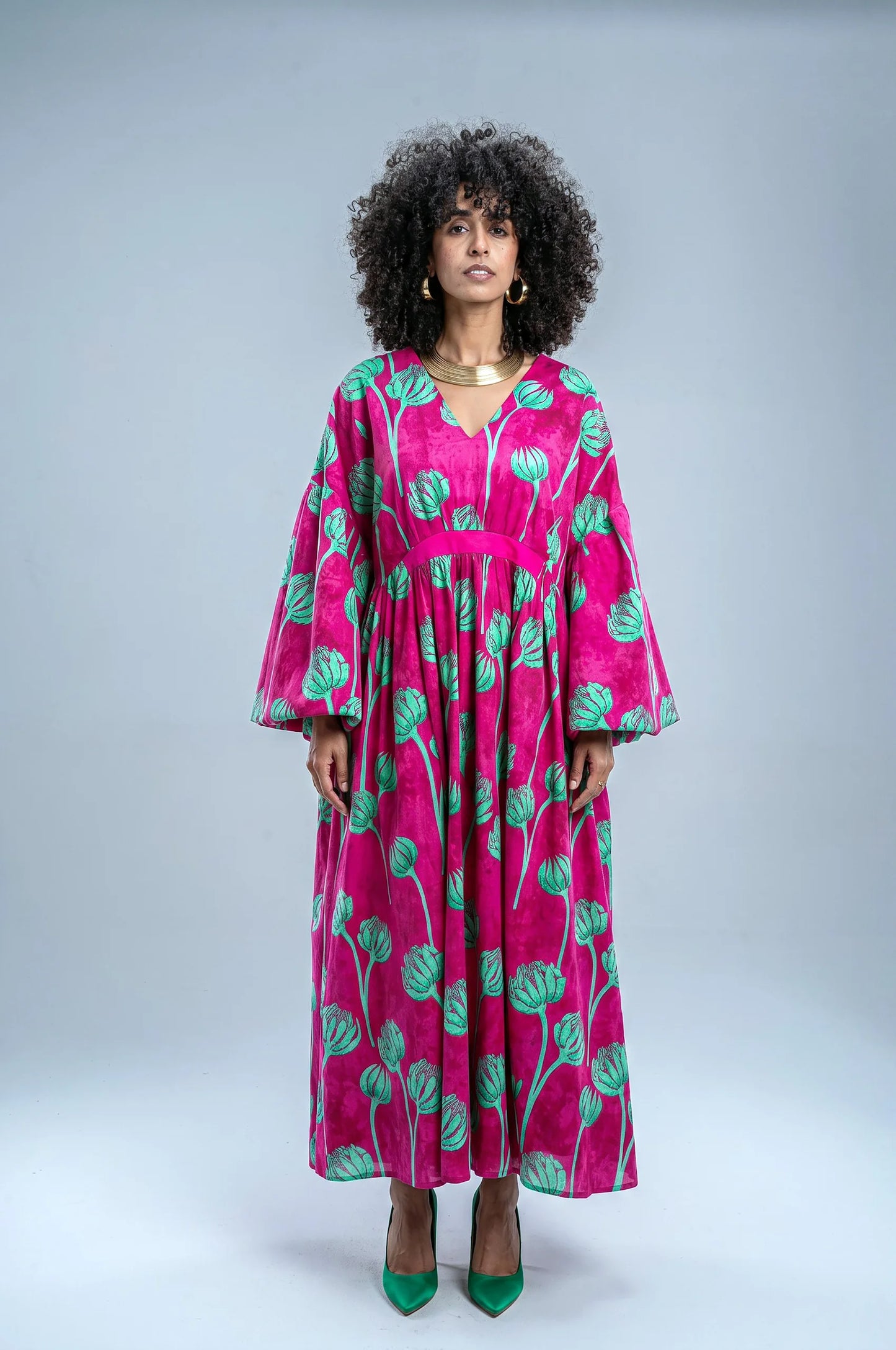 Pink flower dress