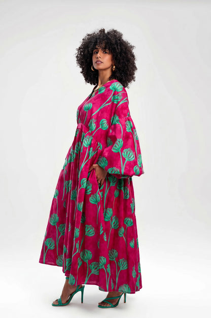 Pink flower dress