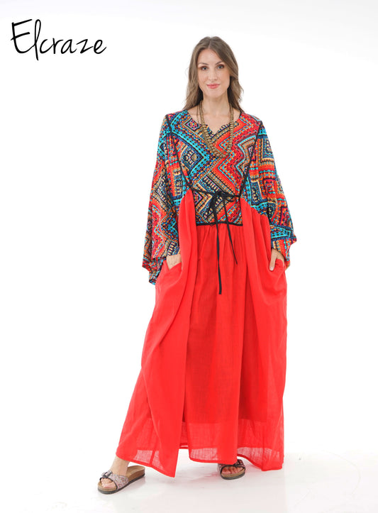 colorful  galabia dress