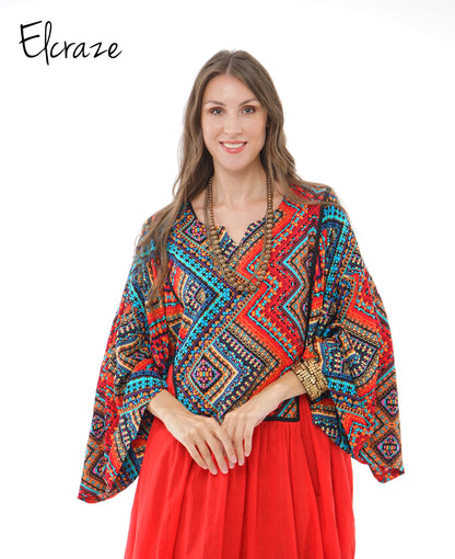 colorful  galabia dress